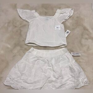 Toddler girl New skirt & blouse
